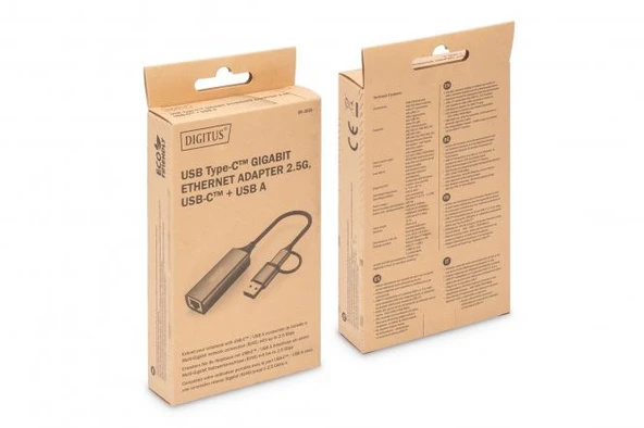 2.5G Ethernet Adaptörü (USB3.1/3.0) Digitus - Resim 5