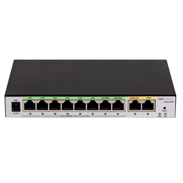HIKVISION 10port DS-3WG210GP-SI GIGABIT Router 250kullanıcıya kadar ürün görseli 1