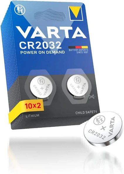 Varta Power On Demand Cr2032 Bli 2X10 ürün görseli 1