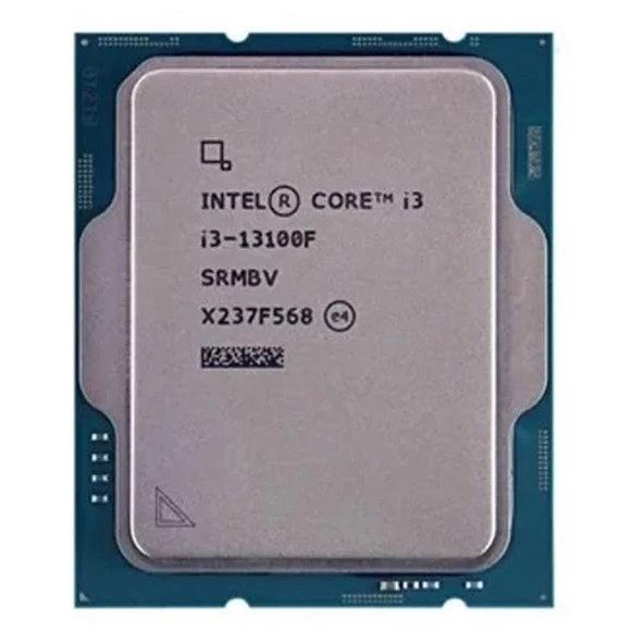 INTEL CORE i3 13100F 17MB 4çekirdekli VGA YOK 1700p 58w Kutusuz+Fansız ürün görseli 1