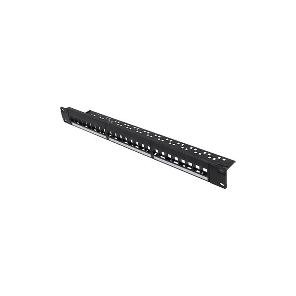 PG 1U 24port Cat6 Utp Boş Patch Panel PG-24-B ürün görseli 1