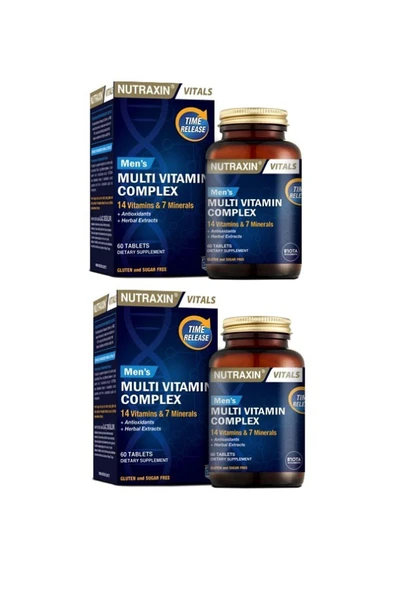 Vitals Men's Multi Vitamin Complex 60 Tablet X2 Adet ürün görseli 1