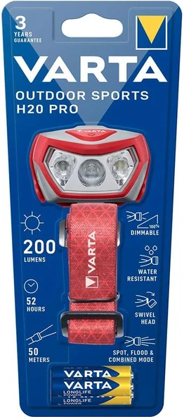 Varta Outdoor Sports H20 Pro (Kafa Feneri) ürün görseli 1