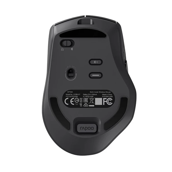 RAPOO MT550L 12764 Multi-Mode Kablosuz Mouse Black - Resim 3