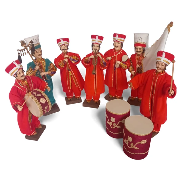 Mehter Takımı 7 Adet Kitre Bebek Mehter Bando Set ürün görseli 1