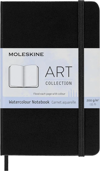Moleskine Yaratıcı Not Defteri, Sulu Boya Not Defteri, Cep, A6, 200 G Sulu Boya Kağıdı, Sert Kapak, ürün görseli 1