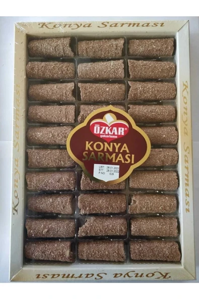 Özkar KONYA SARMASI HİNDİSTAN CEVİZİ KAPLAMALI KREMA DOLGULU 180GR ürün görseli 1