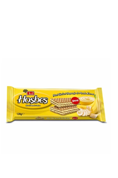 Eti Hoşbeş Muz Kremalı Gofret 120gr X 5ad ürün görseli 1