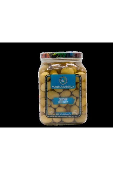 MarmaraBirlik Marmara Birlik Kırma Yeşil Zeytin 850 Gr Cam 3xl ürün görseli 1