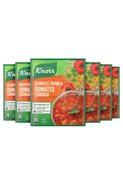 Knorr Hazır Çorba Şehriyeli Tavuklu Domates Çorbası 4 Kişilik 76 Gx6 - Resim 2