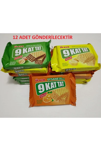 CAS Ülker Fındıklı Kremalı Gofret 9 Kat Tat 39 gr ürün görseli 1