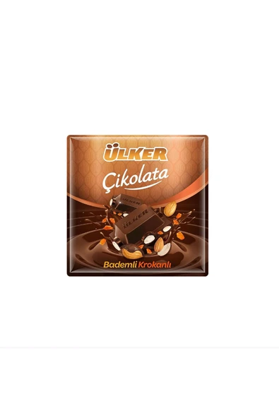 Ülker BALLI BADEMLİ SÜTLÜ ÇİKOLATA 60G ürün görseli 1