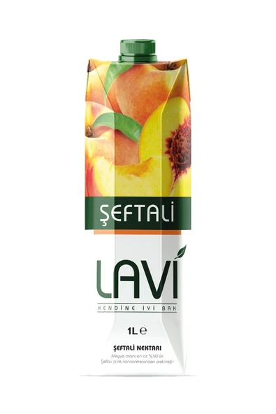 5M AHŞAP DEKOR lavi meyve suyu 1000 ml şeftali x 4 paket ürün görseli 1