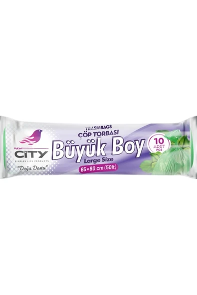 New City Çöp Torbası 50 Lt 10 Lu ( Büyük ) ürün görseli 1