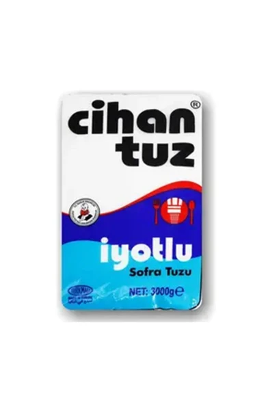 Cihan Tuz TUZSAN İYOTLU RAFİNE TUZ 3000GR ürün görseli 1