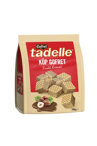 Tadelle FINDIK KREMALI KÜP GOFRET 200GR ürün görseli 1