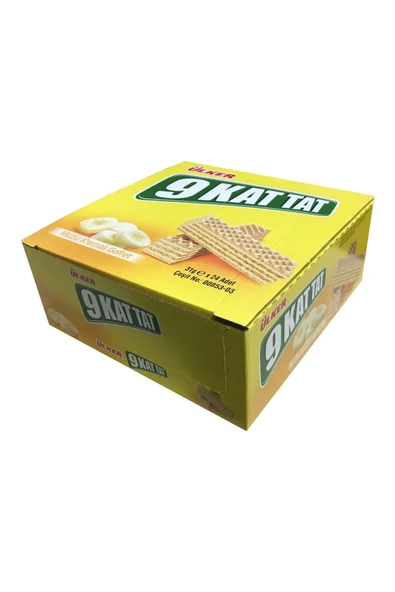 Kardeşler Gıda Toptan 9 Kat Tat Muzlu Gofret 39 Gr x 24 Adet ürün görseli 1