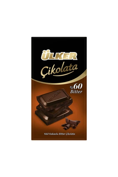Ülker KAKAOLU %60 BİTTER ÇİKOLATA 70G ürün görseli 1