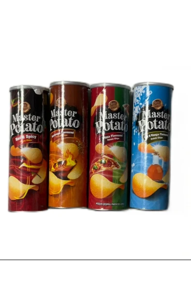 master Potato PATATES CİPS KARMA 160GR X 4 FARKLI çEŞİT ürün görseli 1