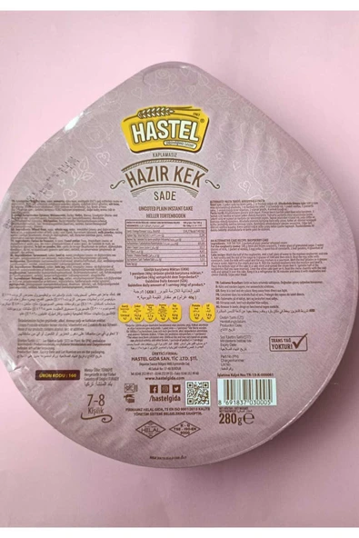 Hastel PASTA KEKİ SADE 280 gr ürün görseli 1