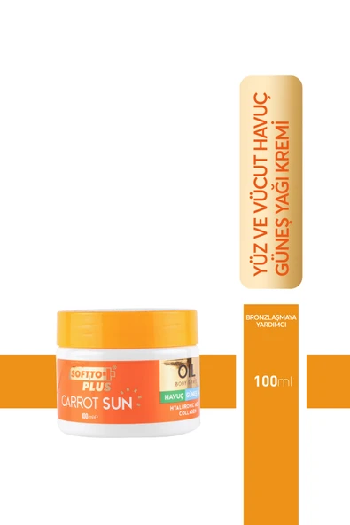 Softto Plus HAVUÇ GÜNEŞ YAĞI 100 ML ürün görseli 1