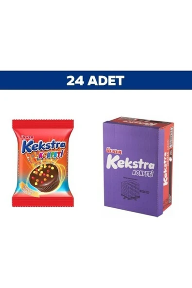 Ülker Kekstra Konfeti Kakaolu 38 Gr X 24 Adet ürün görseli 1