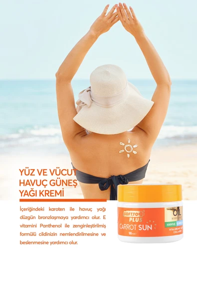 Softto Plus HAVUÇ GÜNEŞ YAĞI 100 ML - Resim 2