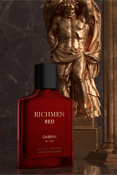 5M AHŞAP DEKOR Rıchmen Red EDT For Man 100 ml - Resim 4