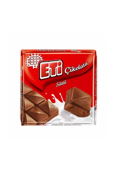 Eti Sütlü Kare Çikolata 65gr - Resim 2