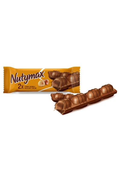 Şölen ( CİNO ÇİKOLATA ) Şölen Nutymax Gofret Çikolata Kaplı Fındıklı 44 G ( 2 ADET ) ürün görseli 1