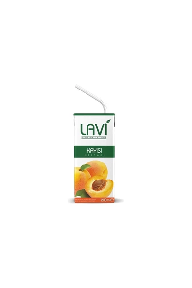 lavi kendine iyi bak Lavi Kayısı Nektarı Içeceği 200 ml x 27 Adet (Bir Koli) ürün görseli 1