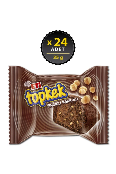 Eti Topkek Fındıklı Kakaolu 35 g x 24 Adet ürün görseli 1