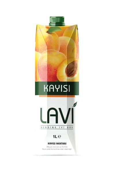 lavi kendine iyi bak LAVİ MEYVE SUYU 1000 ML KAYISI 4 PAKET ürün görseli 1