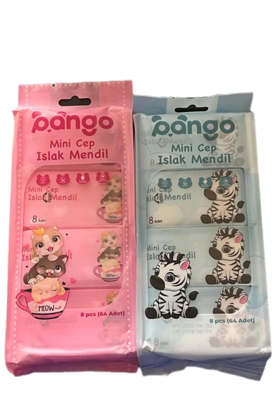 5M AHŞAP DEKOR MİNİ CEP ISLAK MENDİL 2 Lİ PAKET 16 PCS ürün görseli 1