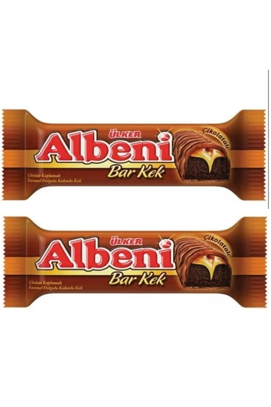 Ülker ALBENİ SÜTLÜ ÇİKOLATA KAPLAMALI KARAMELLİ KEK 43G ürün görseli 1