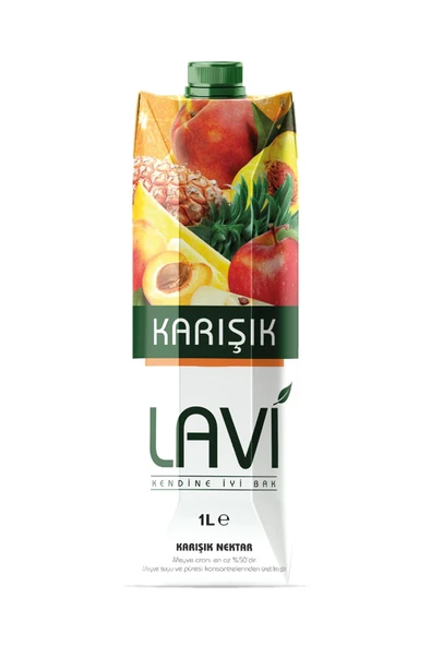 lavi kendine iyi bak LAVİ KARIŞIK MEYVE SUYU 1LT X4 ADET ürün görseli 1