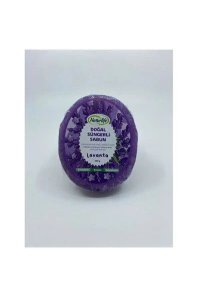 Naturlife NATURLİFE LAVANTA SÜNGERLİ SABUN 100GR ürün görseli 1