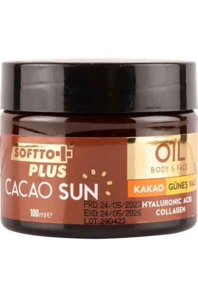 Softto Plus KAKAO GÜNEŞ YAĞI 100ML ürün görseli 1