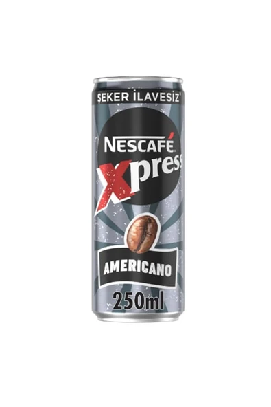 Nescafe XPRESS AMERICANO 250ML SOĞUK KAHVE ŞKRSZ X6 ADET ürün görseli 1