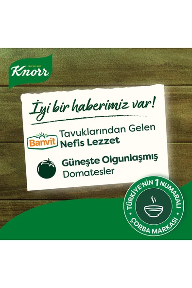 Knorr Hazır Çorba Şehriyeli Tavuklu Domates Çorbası 4 Kişilik 76 Gx6 - Resim 4