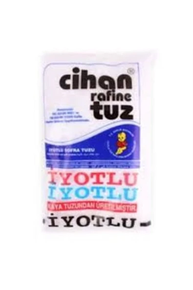 Cihan Tuz CİHAN KAYA İYOTLU SOFRA TUZU 1,5KG X 2 PAKET ürün görseli 1