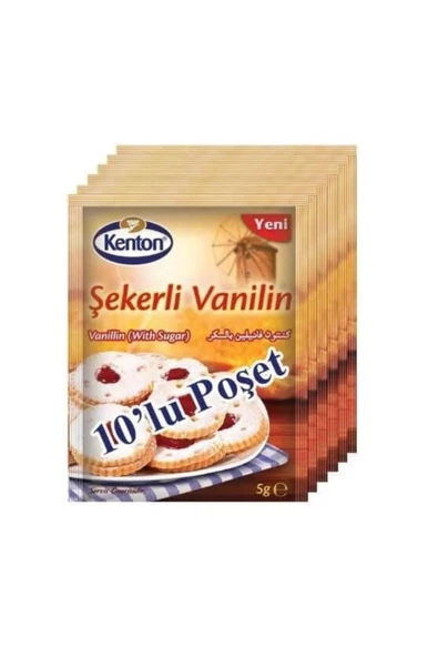 Kenton ŞEKERLİ VANİLİN 10 LU X5 PAKET ürün görseli 1