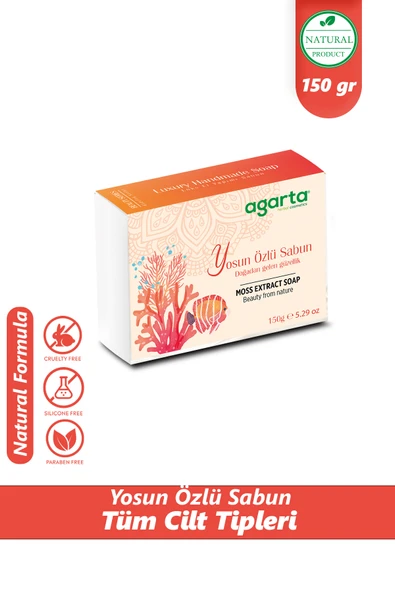 Agarta Cilt Nemlendirici Peeling Etkili Kabak Lifli Yosun Özlü Sabun 150 gr ürün görseli 1
