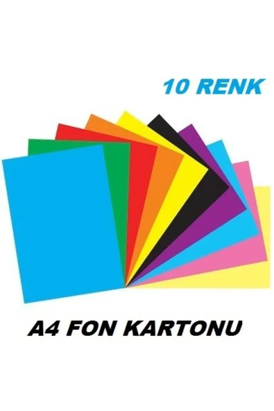 my lesson FON KARTON 10 RENK 24X34 ürün görseli 1