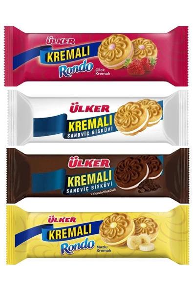 Ülker KREMALI BİSKÜVİ KARMA PAKET 8Lİ ürün görseli 1