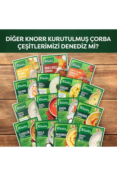 Knorr Hazır Çorba Şehriyeli Tavuklu Domates Çorbası 4 Kişilik 76 Gx6 - Resim 7