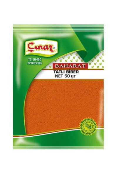 Çınar Tatlı Toz Biber 50 gr ürün görseli 1