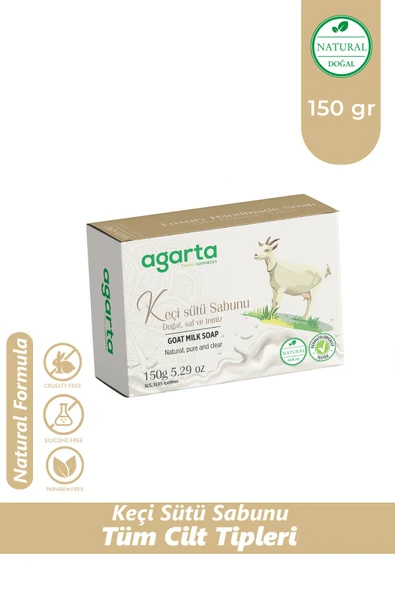 Agarta Doğal El Yapımı Keçi Sütü Sabunu 150 gr ürün görseli 1