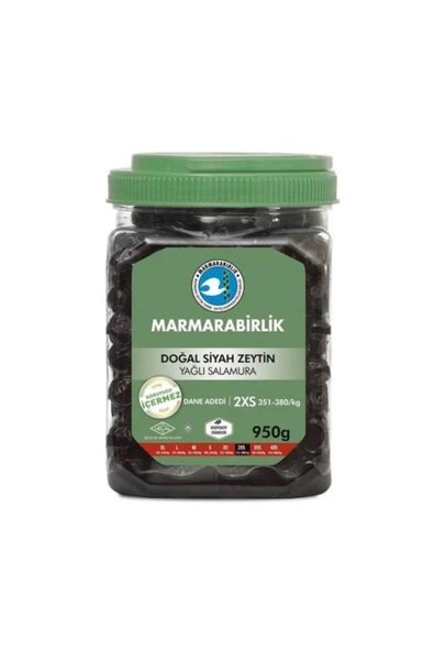 MarmaraBirlik Elit Siyah Zeytin 950 Gr. (351-380) ürün görseli 1