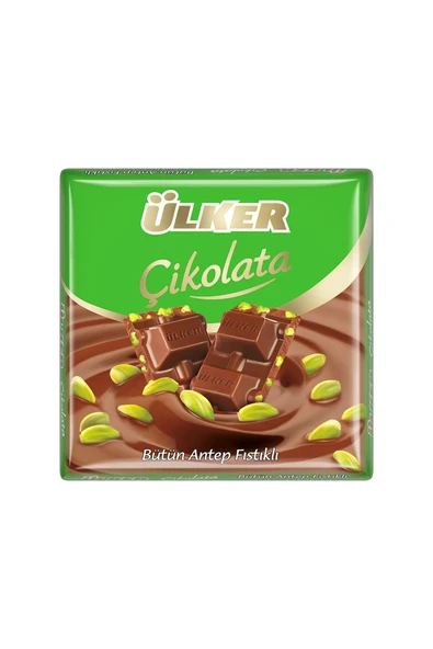 Ülker BÜTÜN ANTEP FISTIKLI KARE ÇİKOLATA 65G ürün görseli 1
